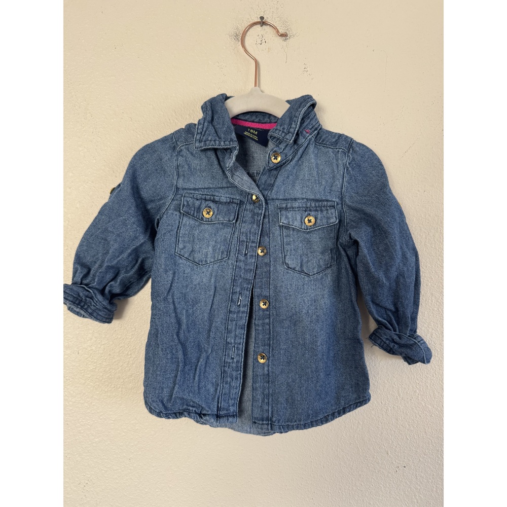 Genuine Kids from OshKosh Infant Denim Button-Up Shirt 18M